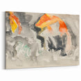 Modern Wall Art: Abstract Watercolor Fish Design