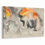 Modern Wall Art: Abstract Watercolor Fish Design