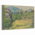 Modern Wall Art: Tranquil Countryside with Blooming Lilacs