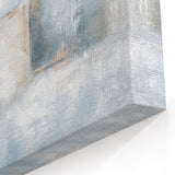 Abstract Geometric Wall Art - Soft Blue and Beige Minimalist Design