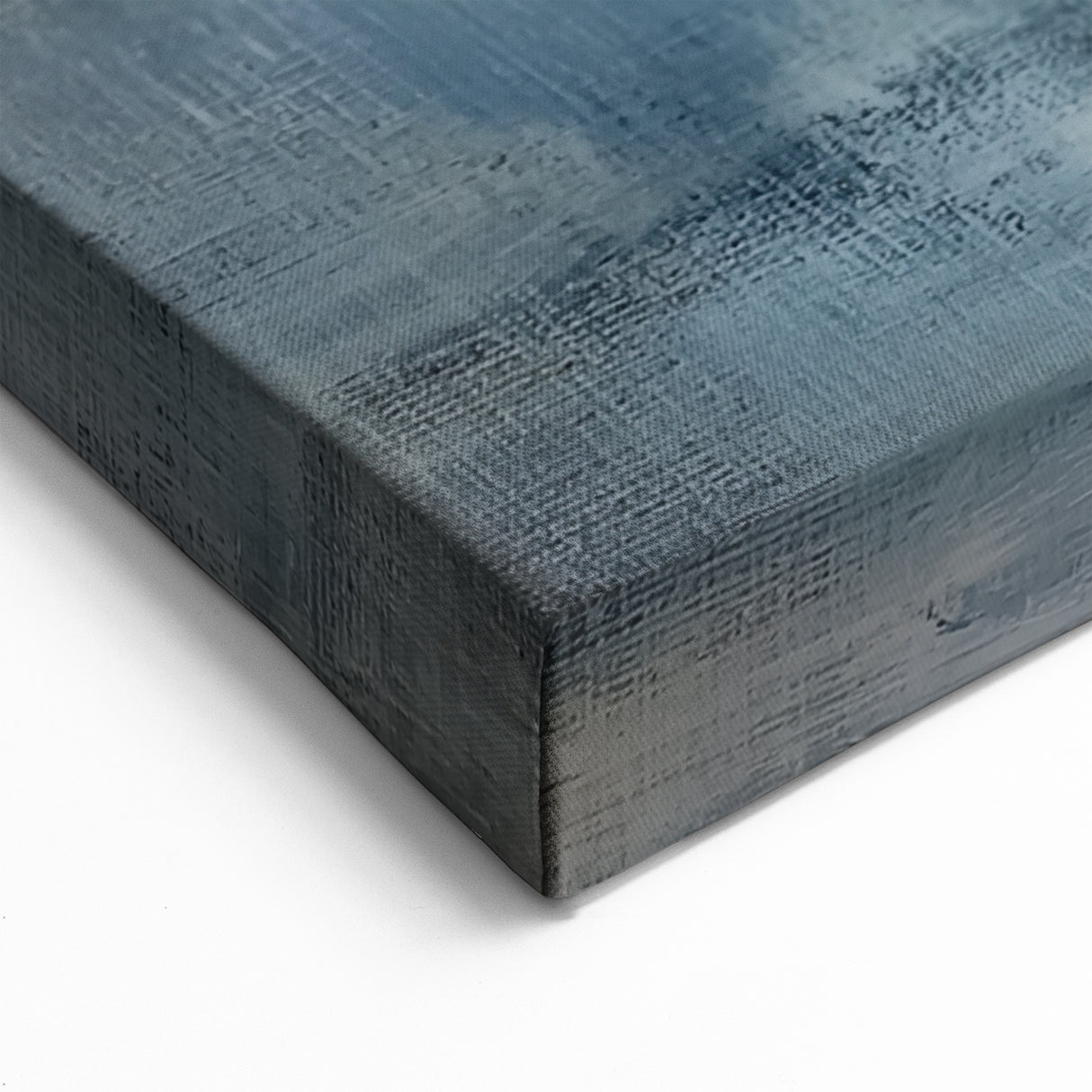 Abstract Geometric Wall Art - Soft Blue and White Minimalist Design