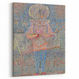 Modern Wall Art: Boy in Vibrant Mosaic-Inspired Fancy Dress