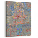 Modern Wall Art: Boy in Vibrant Mosaic-Inspired Fancy Dress
