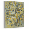 Modern Wall Art: Piet Mondrian's Composition in Brown and Gray