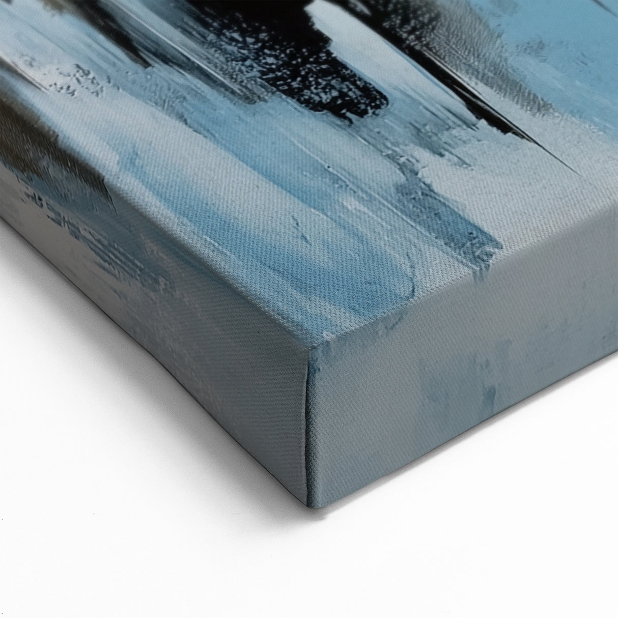 Geometric Wall Art Prints - Blue and Gold Abstract Contemporary Canvas