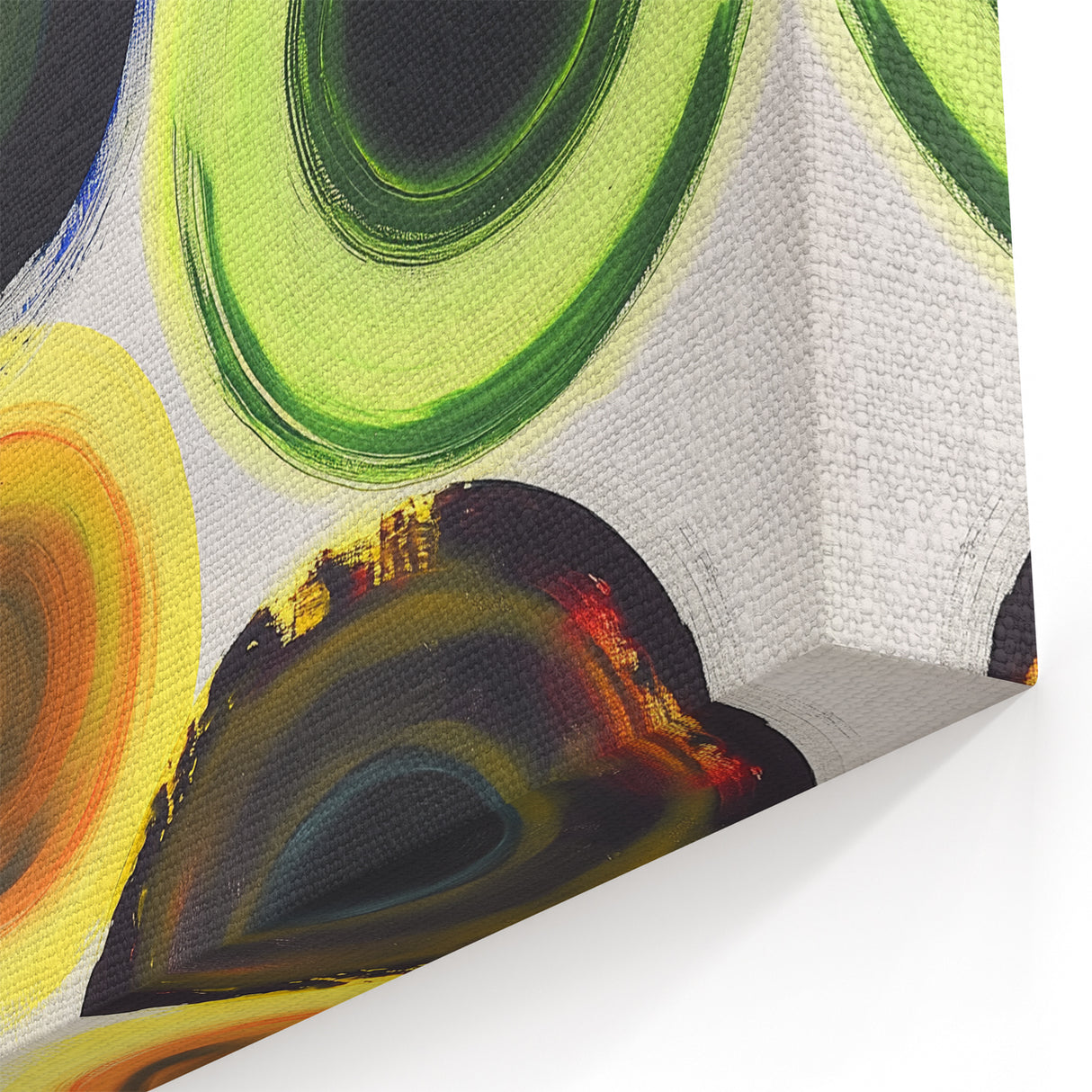 Modern Geometric Art Prints - Colorful Circular Abstract Canvas Decor
