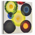 Abstract Geometric Paintings - Bold Colorful Circles Contemporary Canvas
