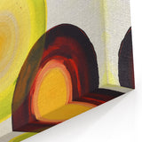 Abstract Geometric Paintings - Bold Colorful Circles Contemporary Canvas