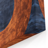 Geometric Wall Art - Abstract Circular Design in Bronze and Cream