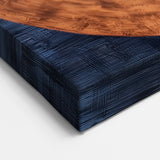 Geometric Wall Art - Abstract Circular Design in Bronze and Cream