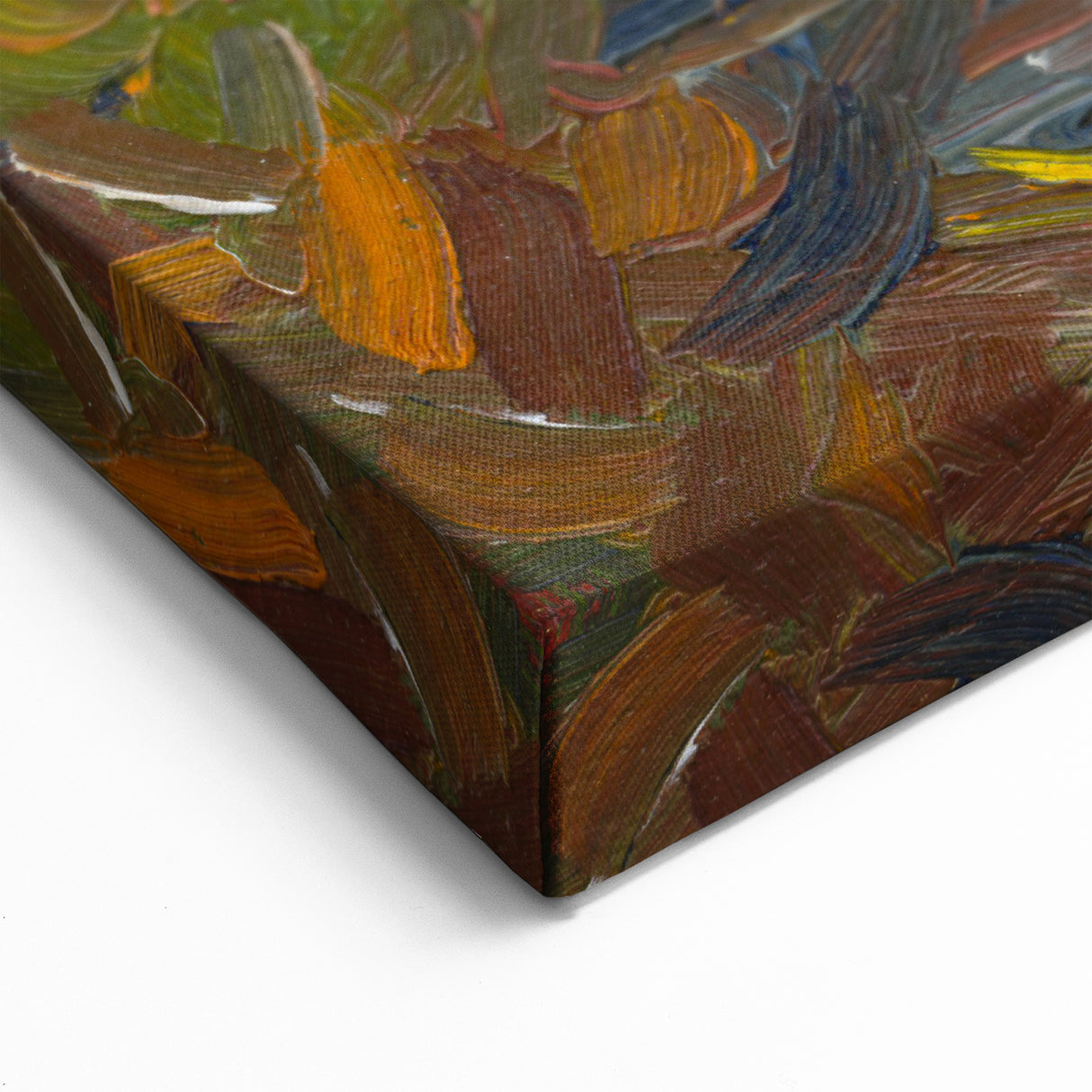 Man on the River Bank - Vibrant Expressionist Landscape Wall Art