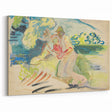Man with a Dog - Light and Vibrant Expressionist Artwork by Weisz-Kubínčan