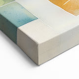 Vibrant Abstract Geometric Wall Art - Multicolor Shapes and Textures