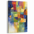 Abstract Geometric Wall Art - Multicolor Mosaic in Vibrant Textures