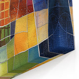 Abstract Geometric Wall Art - Multicolor Mosaic in Vibrant Textures