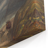 Classic Romantic Paintings - Penmaenmawr Stormy Landscape Canvas Art