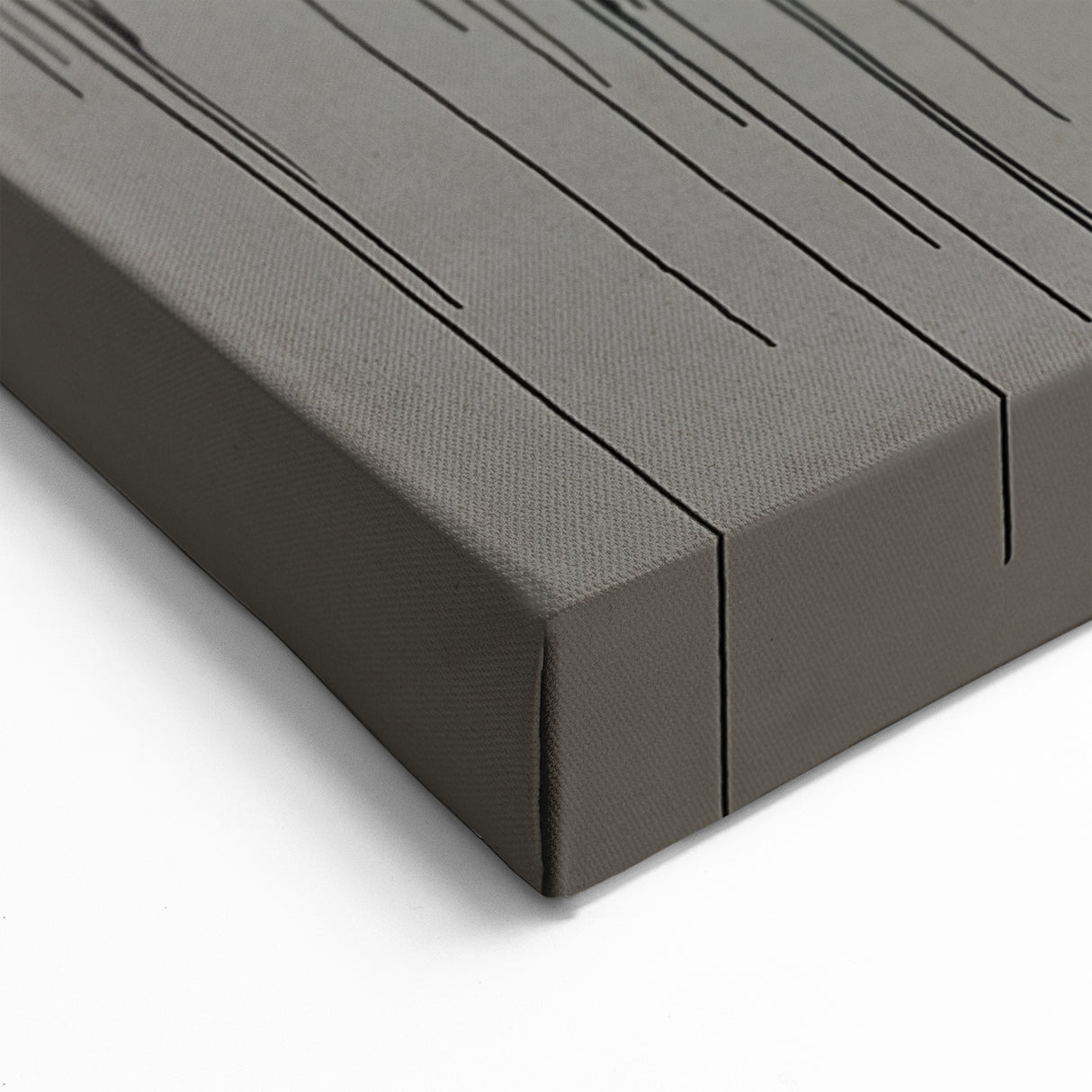 Modern Abstract Wall Art - Gold, Black, and Gray Curved Geometric Design