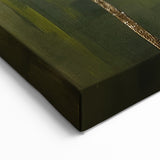 Abstract Geometric Wall Art - Metallic Circular Accents with Neutral Tones