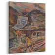 Expressionism Wall Art - Vibrant Mountain Morning Scene Painting