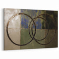 Modern Geometric Art Prints – Abstract Intersecting Rings Wall Decor