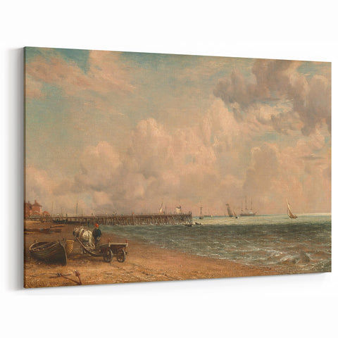 Romantic Era Art: "Yarmouth Jetty" (1822) by John Constable