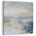 Geometric Abstract Wall Art – Serene Ocean-Inspired Canvas Decor