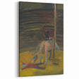 Expressionism Wall Art - Circus Motif with Horse and Performer Scene