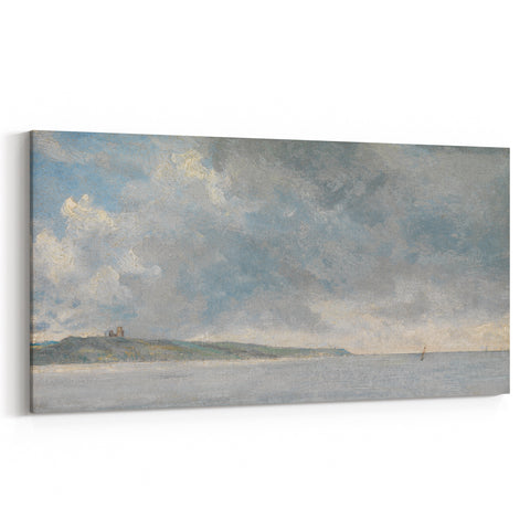 Romanticism Art Coastal Scene with Cliffs - Historical Romantic Canvas