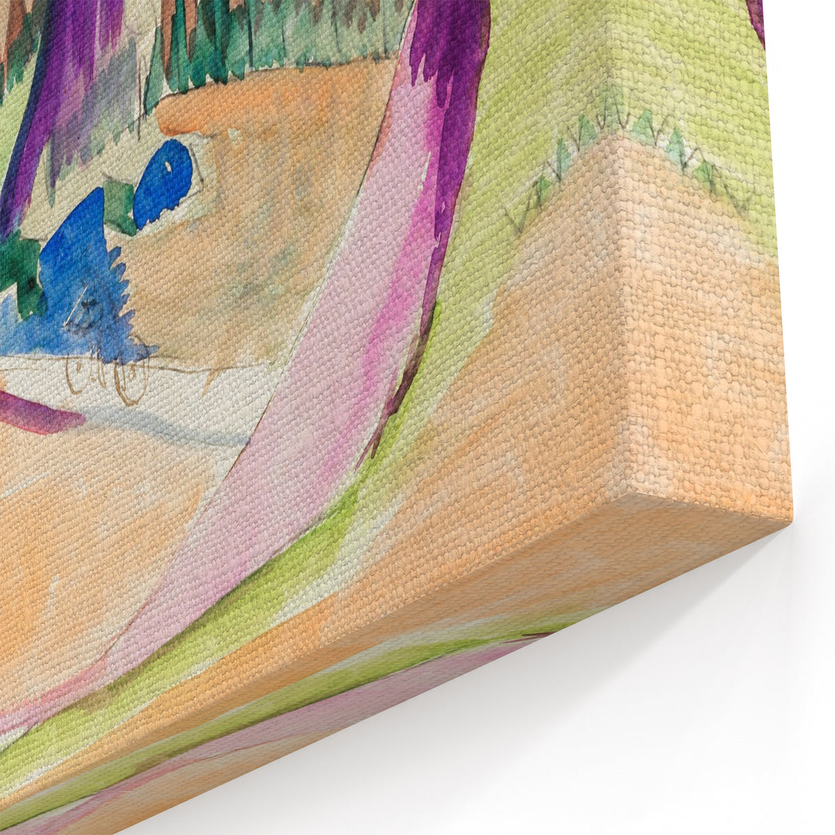 Expressionist Mountain Landscape Wall Art - Abstract Expressionism Print