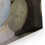 Abstract Geometric Wall Art - Gold and Neutral Circular Design