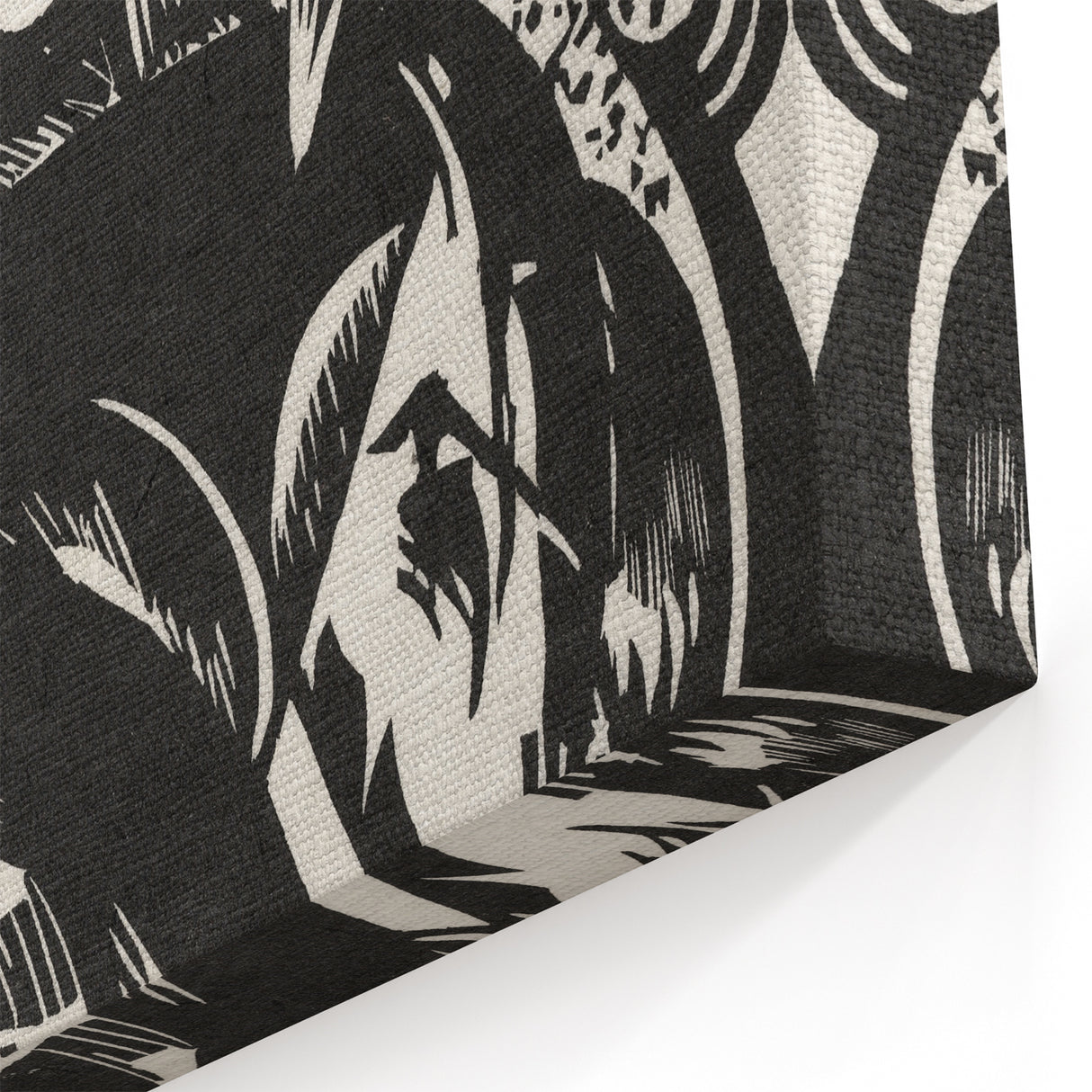 Dynamic Black & White Expressionist Wall Art - Abstract Animal Design