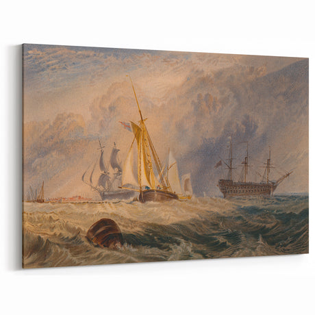 Romanticism Art - Sheerness at Sea - Classic Romantic Nautical Print