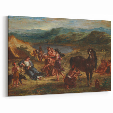 Ovid Among the Scythians by Delacroix - Romanticism Art Print