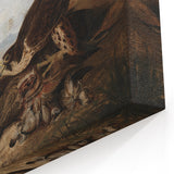 Peregrine Falcons by Audubon - Romanticism Wildlife Art Print