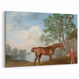 Pumpkin with a Stable Lad by George Stubbs - Romanticism Art Print