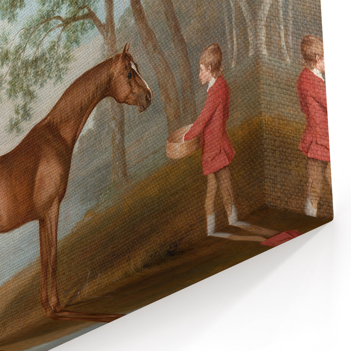 Pumpkin with a Stable Lad by George Stubbs - Romanticism Art Print