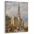 Brussels Grand Place by Christiaan Dommershuijzen - Romanticism Art