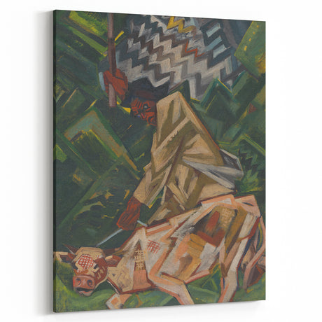 Vibrant Expressionist Wall Art - Bold Abstract Narrative Design