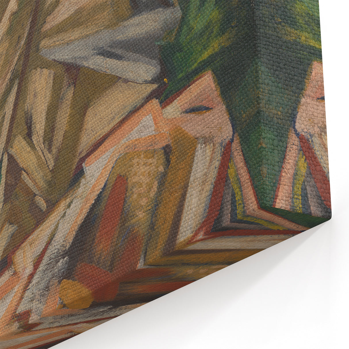 Vibrant Expressionist Wall Art - Bold Abstract Narrative Design