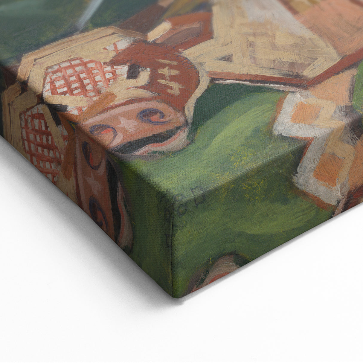 Vibrant Expressionist Wall Art - Bold Abstract Narrative Design
