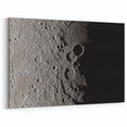 NASA Space Missions Wall Art - Moon Crater Exploration Canvas