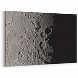 NASA Space Missions Wall Art - Moon Crater Exploration Canvas