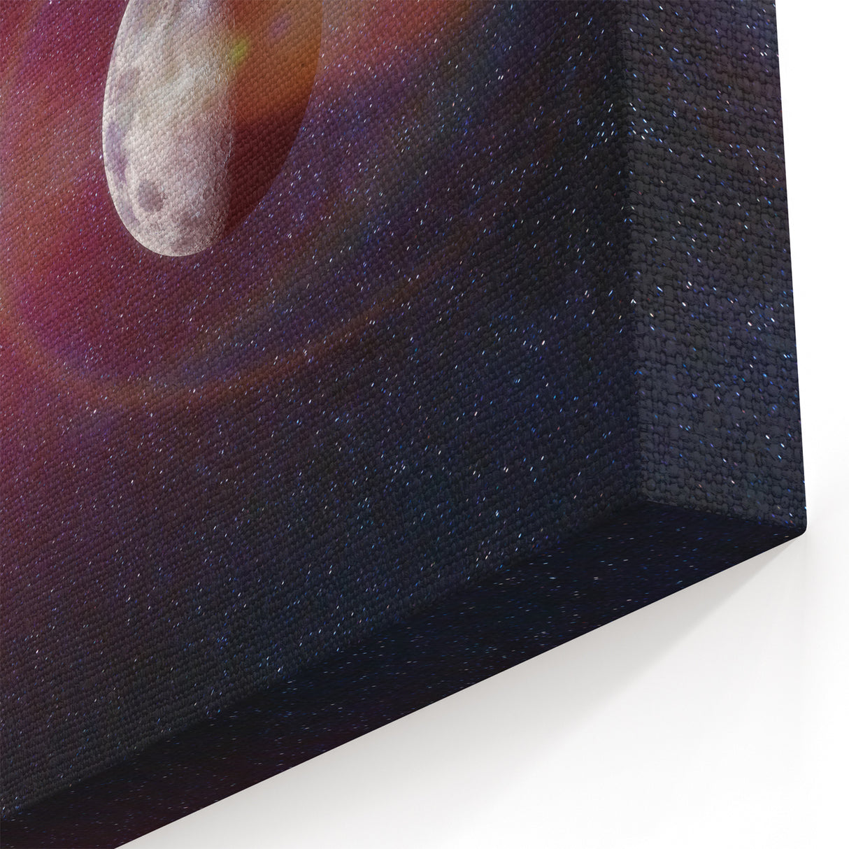 Sun and Moon Radiance Wall Art - NASA Space Exploration Canvas