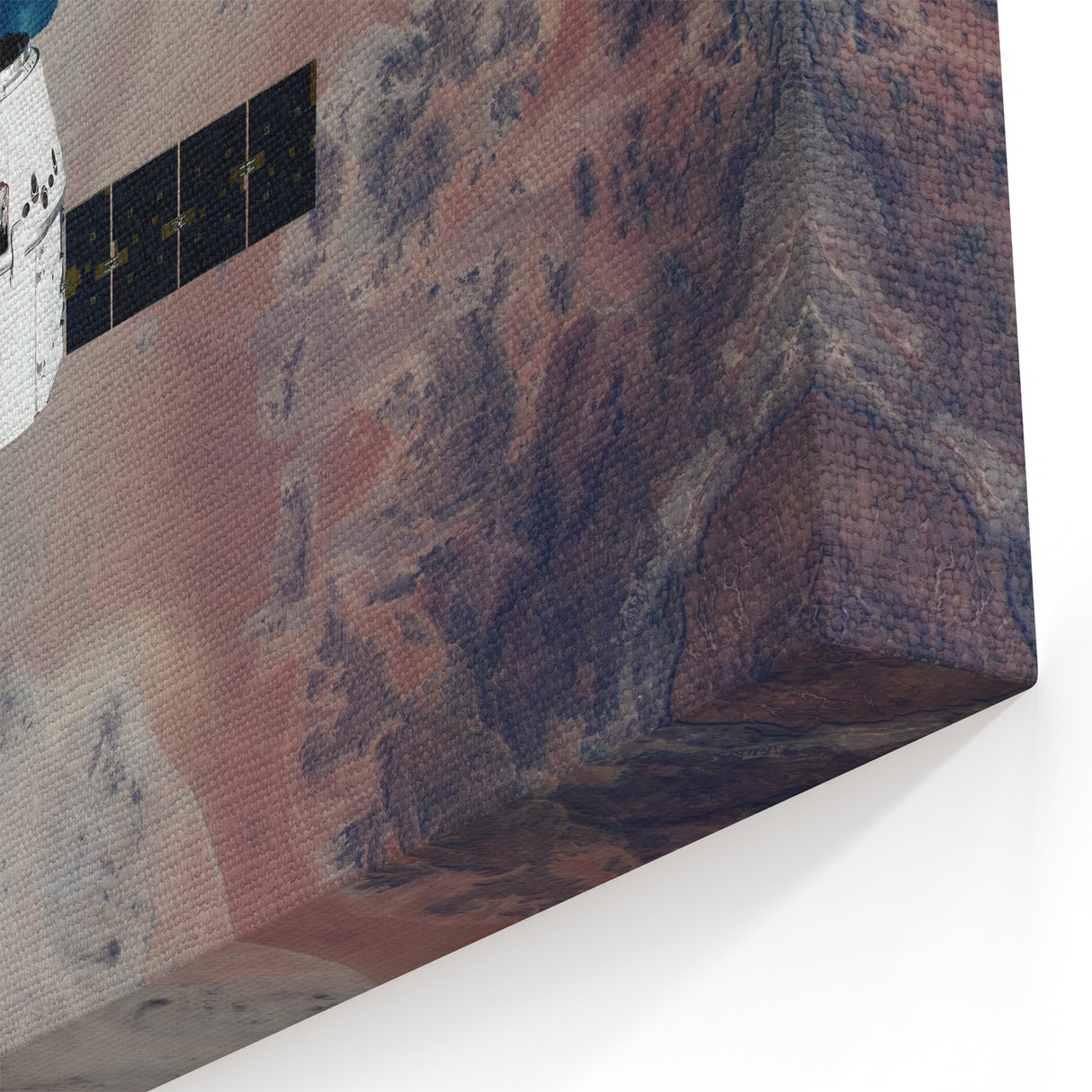 Satellite in Orbit Wall Art - NASA Space Exploration Canvas Print