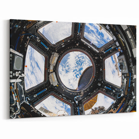 Space Station View Wall Art - NASA Exploration Window Canvas