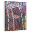 Modern Wall Art: Abstract Birch Forest in Vibrant Hues