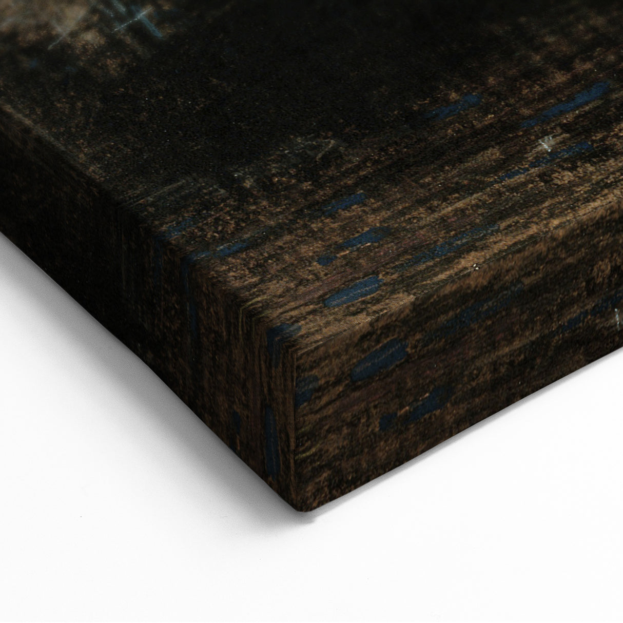 Modern Wall Art: Enigmatic Melancholy in Golden Tones