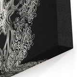 Modern Monochrome Art: Intricate Brittle Star Illustration
