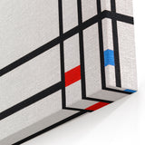 Abstract Modern Art: Geometric Composition in Primary Colors