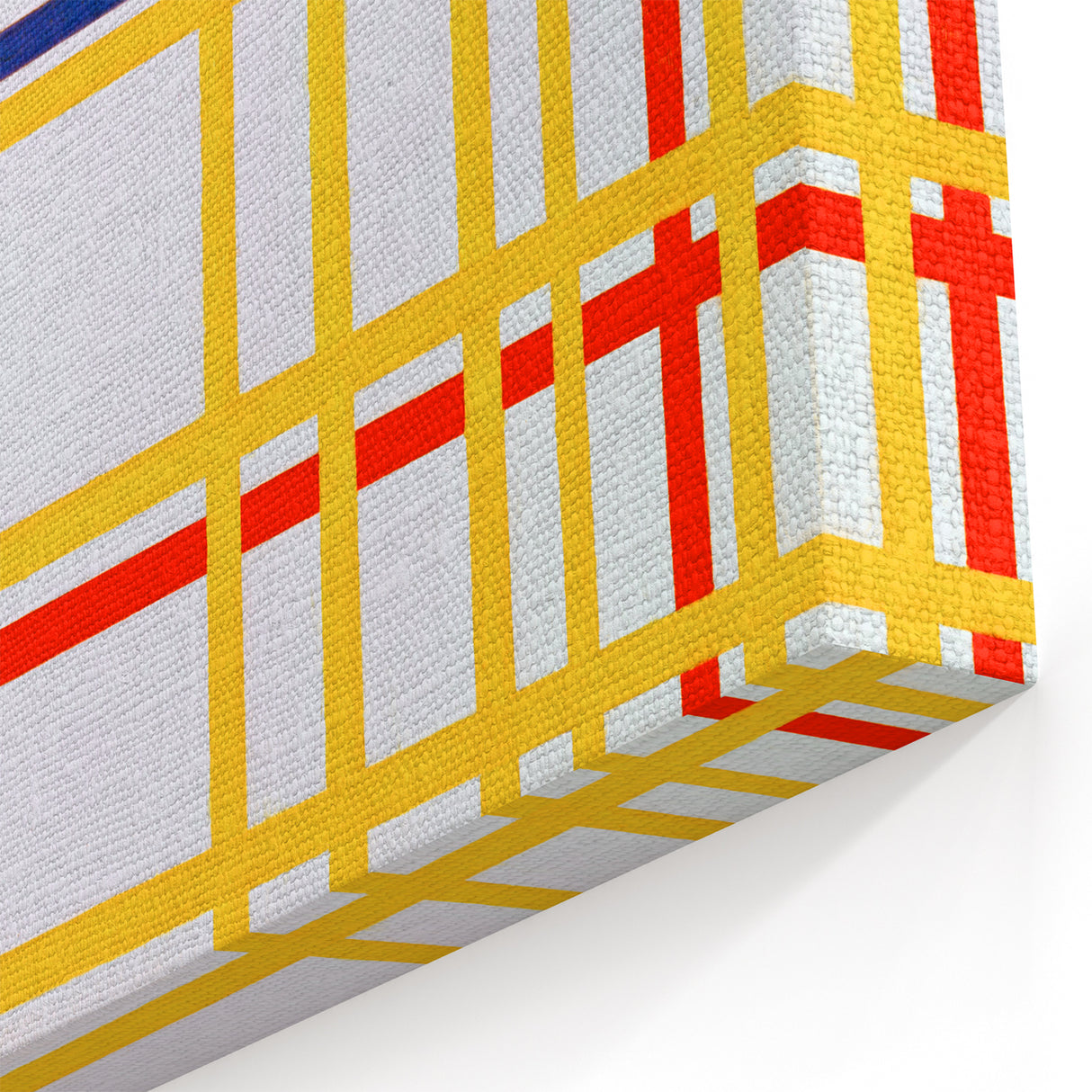 Modern Wall Art: Bold Geometric Grid Design in Primary Colors